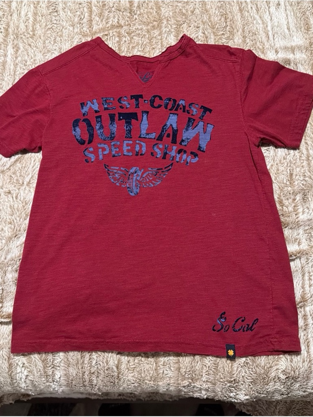 Kids' Red 'Outlaw' Graphic Tee